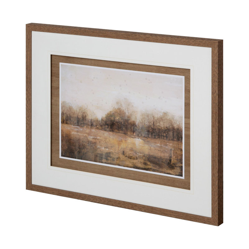 «Dreams & Trees Landscape» par Matina Theodosiou, reproduction d'art encadrée à la main mat sous verre