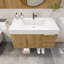 Ensemble de meuble-lavabo simple mural 35,4 "Mariyon-107671743