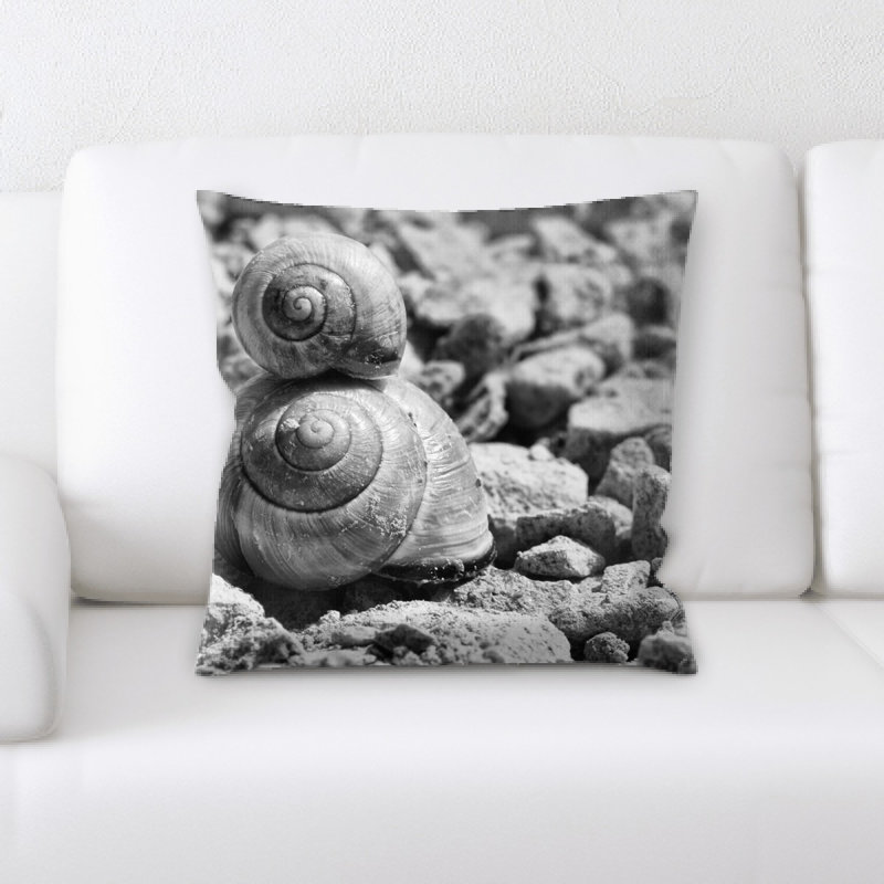 Housse et insert de coussin carré Snails
