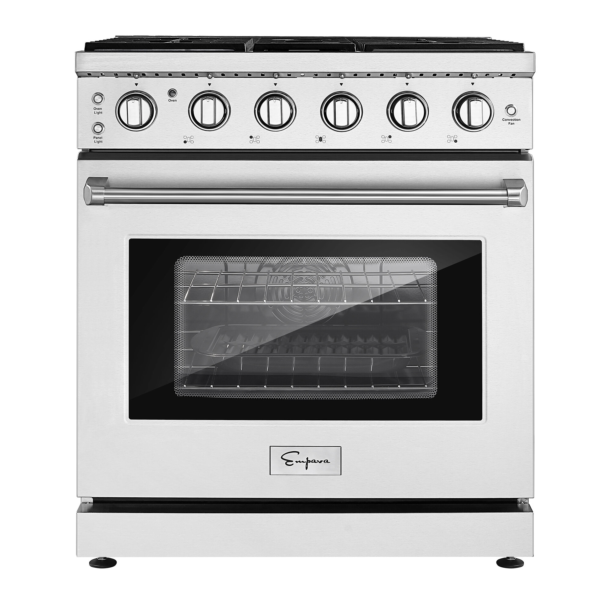 CASAINC 30in 4-Burner GAS Range Convection Oven