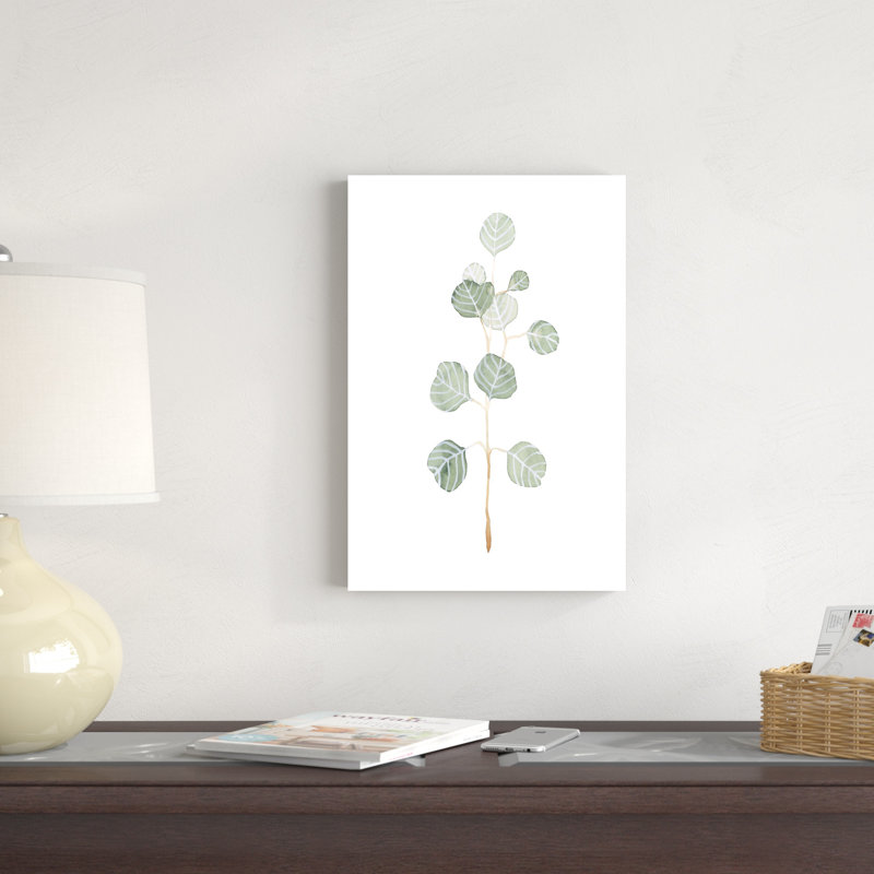 Douce branche d'eucalyptus II, H 18 po x l 12 po x P 1,25 po