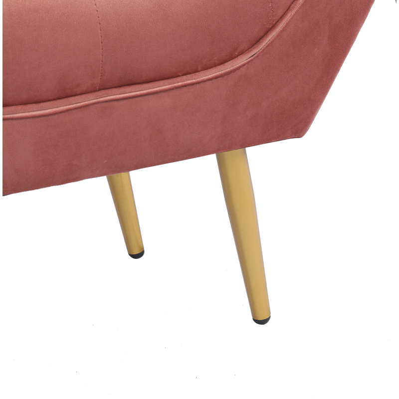 Banc rembourré Giabella, Rose