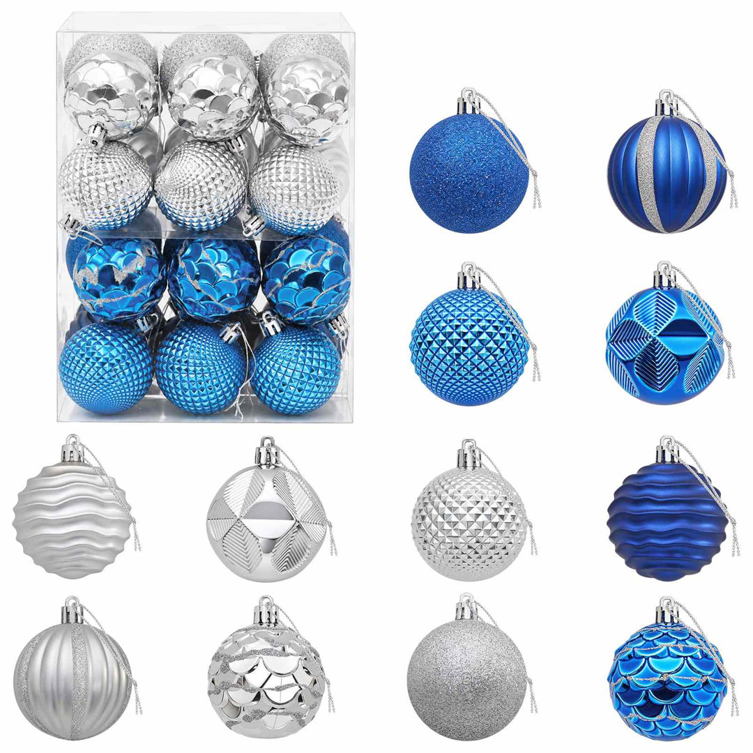 VIDAXL 36 Piece Christmas Ball Ornament Set 6 cm White Shatter-Resistant Polystyrene Decorations for Holiday Trees and Garlands - Image 3