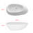 71 in. Solid Surface Free-Standing Bathtub with Centre Drain in Matte White