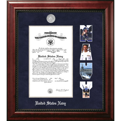 Navy Certificate Executive Picture Frame
