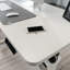 Bureau assis / debout, finition blanche
