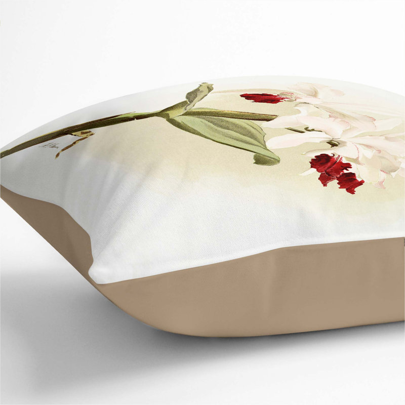 Square Throw Cushion, Stone, 40cm H x 40cm W x 15cm D