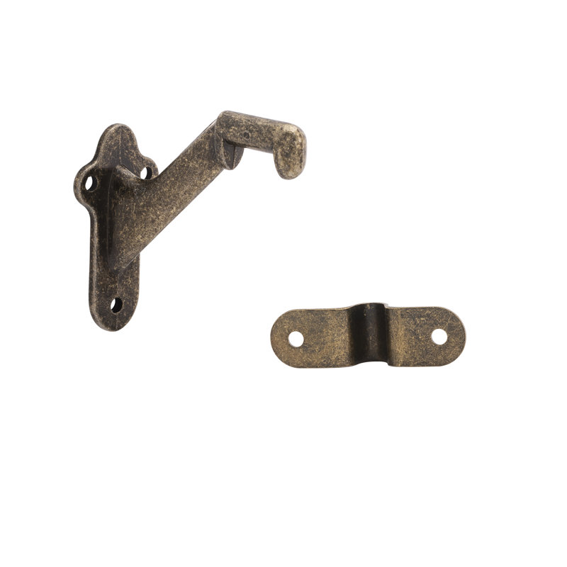 Support de main courante robuste, Laiton antique