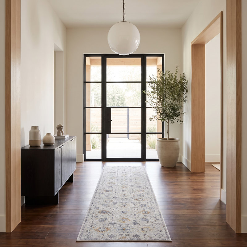 Tapis de couloir intérieur en polyester Roseau, Tapis de couloir 2 pi x 8 pi