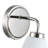 Zoey - 1-Light Wall Sconce - Polished Nickel Finish - Glossy White Glass Shade