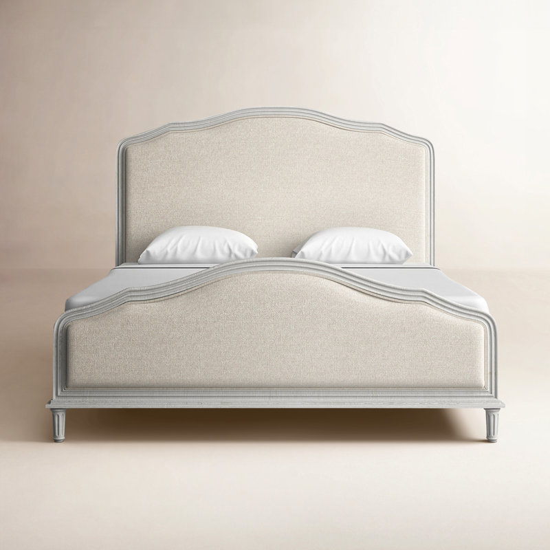 Watson Upholstered Bed, King, Cream