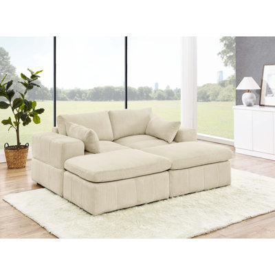 Canapé modulaire en velours côtelé Perthfoybairns