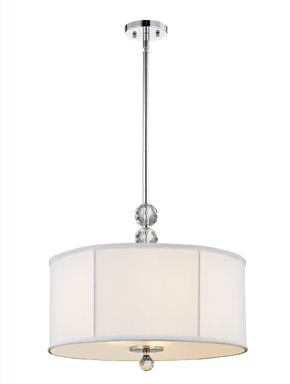 Luminaire suspendu tambour 1 lumières Janessa