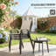 Ensemble de 4 chaises d'extérieur empilables-800105912