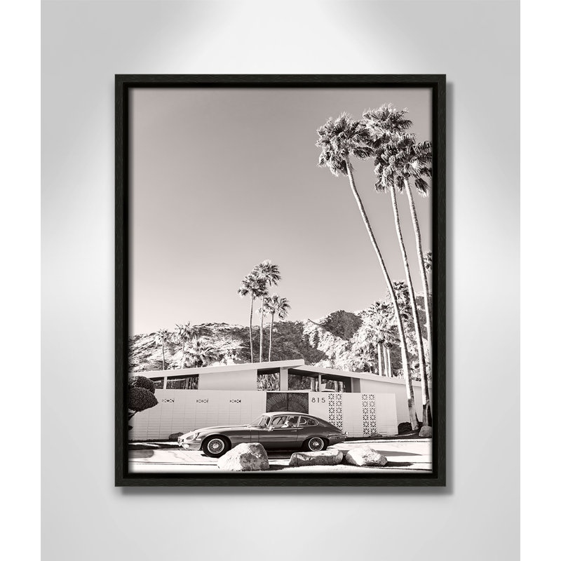 Palm Springs Ride; Imprimé par Young, H 15,5 po x l 12,5 po, Flottant espresso