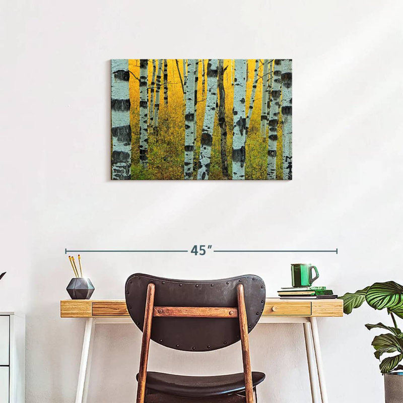 Harnek Abstract Aspen Tree, 20" H x 30" W