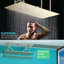 Pomme de douche 16 x 32 pouces brossée à fixation au plafond