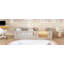 Lit plateforme en bois avec garde-corps-521032105