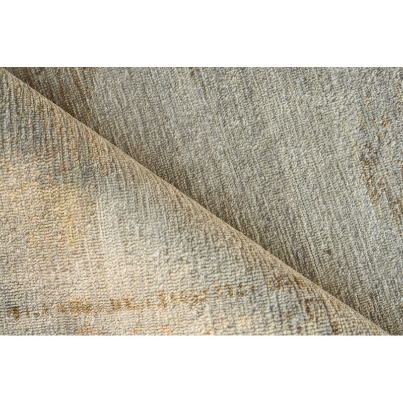 Kingston hand-knotted Wool Tan/Beige Area Rug, 12'X15'