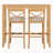 48"Rectangular Wood Bar Height Dining Set