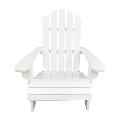 Outdoor or indoor Wood children Adirondack chair, white