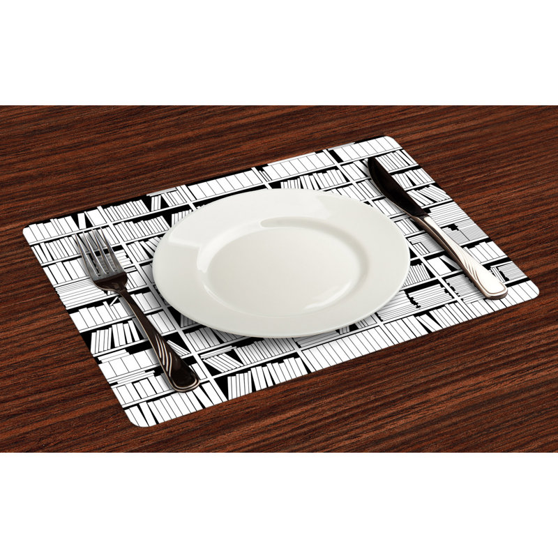 Polyester Abstract Rectangle Placemat