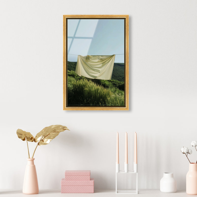 Floating Cotton I Print by Oliver Gal, 16"H x 11"W, Gold Floater Frame