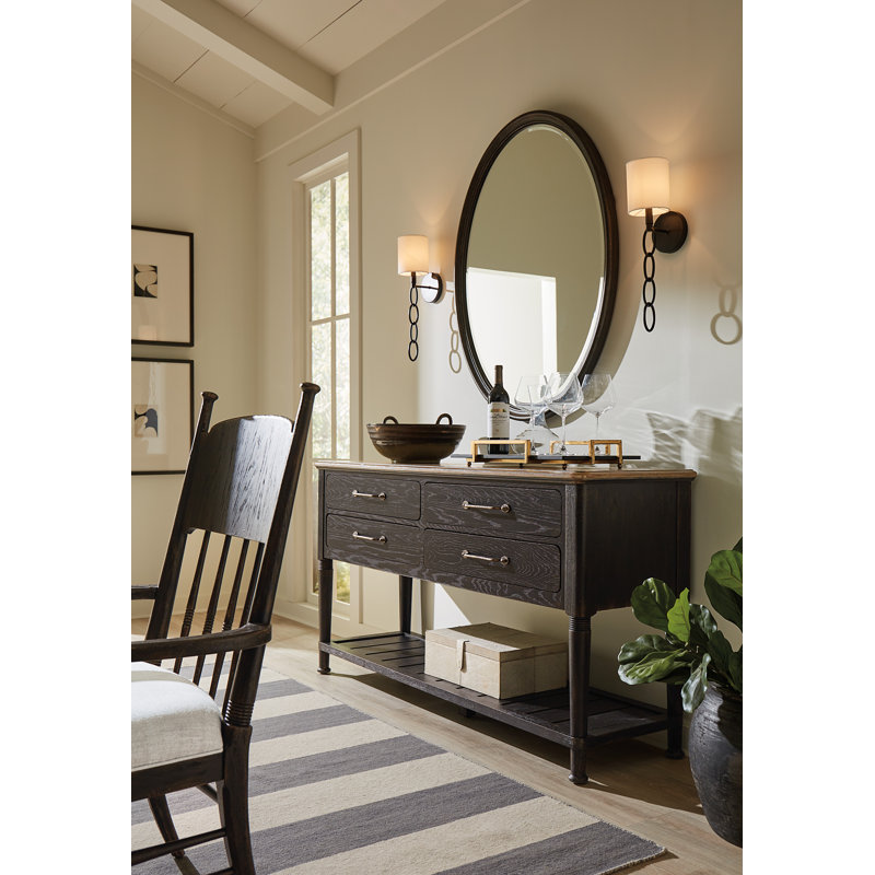 Americana Oval Beveled Mirror, Molasses