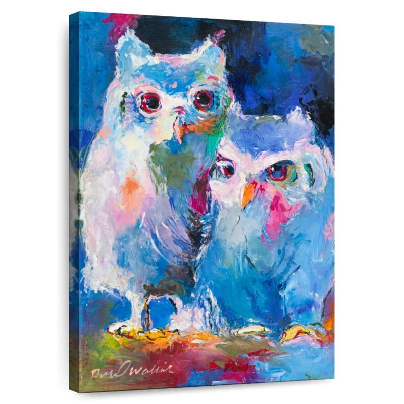 Brampt Two Owls, 12" H x 8" W