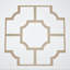 66 panneaux de plafond décoratifs en acrylique très grand format Bradley l 66 7/8 po x H 66 7/8 po x T 1/8 po, blanc-497600097-497600125