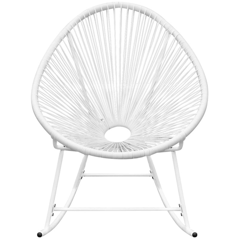 Fauteuil à bascule Avenly, Blanc