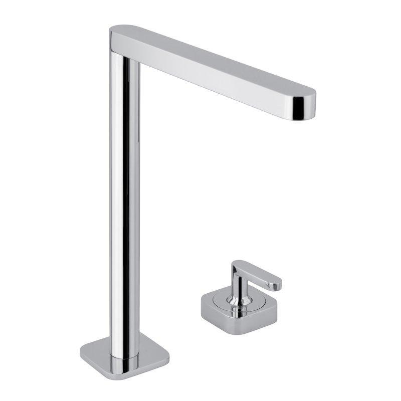 Living Single-handle Bathroom Faucet with Drain Assembly, Polished Chrome