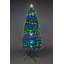 4 ft Pre-Lit Fibre Optic Pine Artificial Christmas Tree with LED Lights and Metal Stand