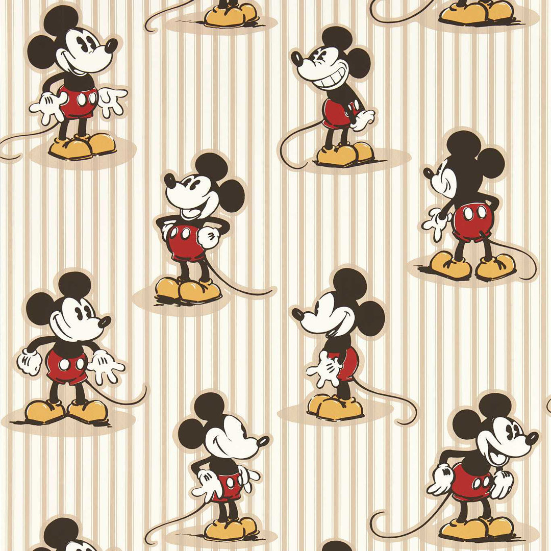 Tapete Mickey Stripe 10,05 m x 68,6 cm