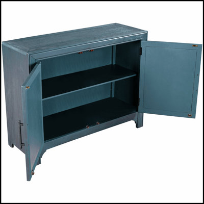 40 Inch Modern Cabinets with Unique Design Doors and 1 Adjustable Shelf for Versatile Storage and Stylish Home Decor