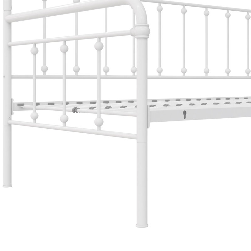 Lit de jour Beant, Blanc, Lit simple