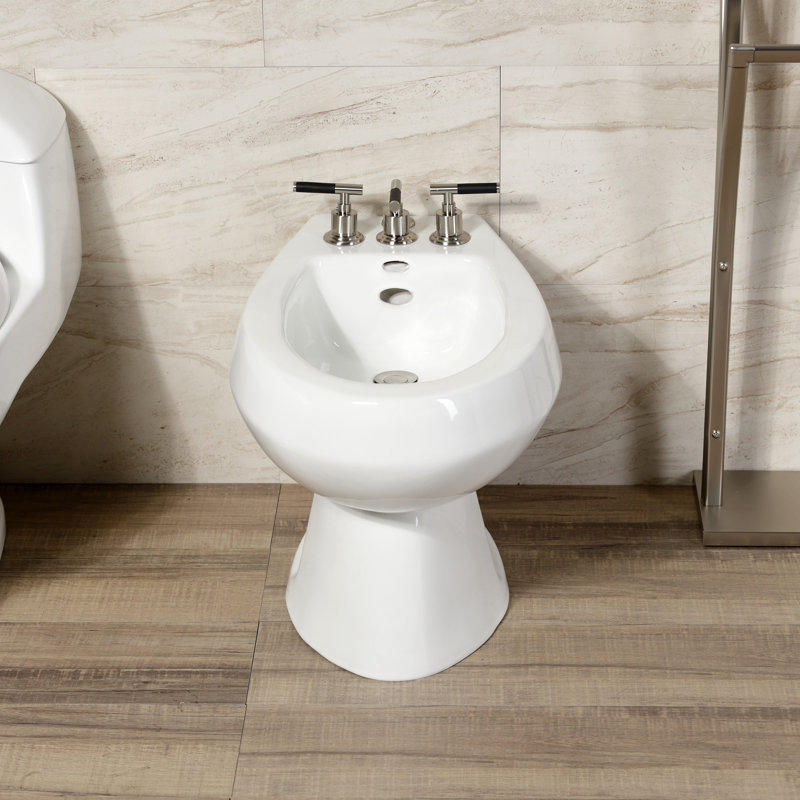 Robinet de bidet à poignée verticale Kingston, Nickel brossé