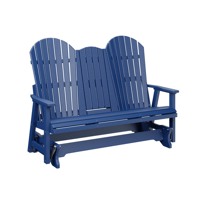Fauteuil coulissant berçant de 5 pi avec console berlinoise Berlin Gardens, Bleu pacifique