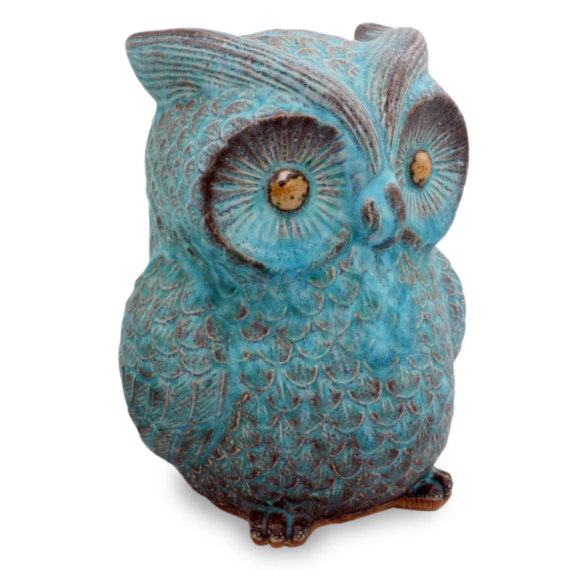Figurine en céramique Pereira Wise Owl