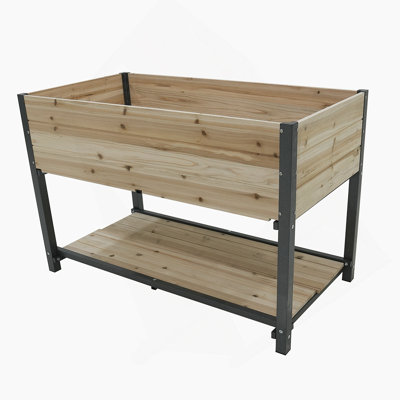 Versatile Iron-Wood Combined Growing Bed With Multiple Benefits