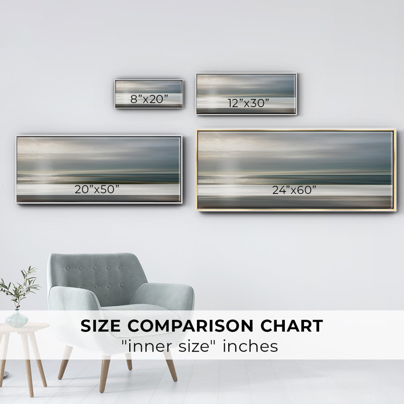 Setting Sun- Framed Canvas, 24" H x 60" W