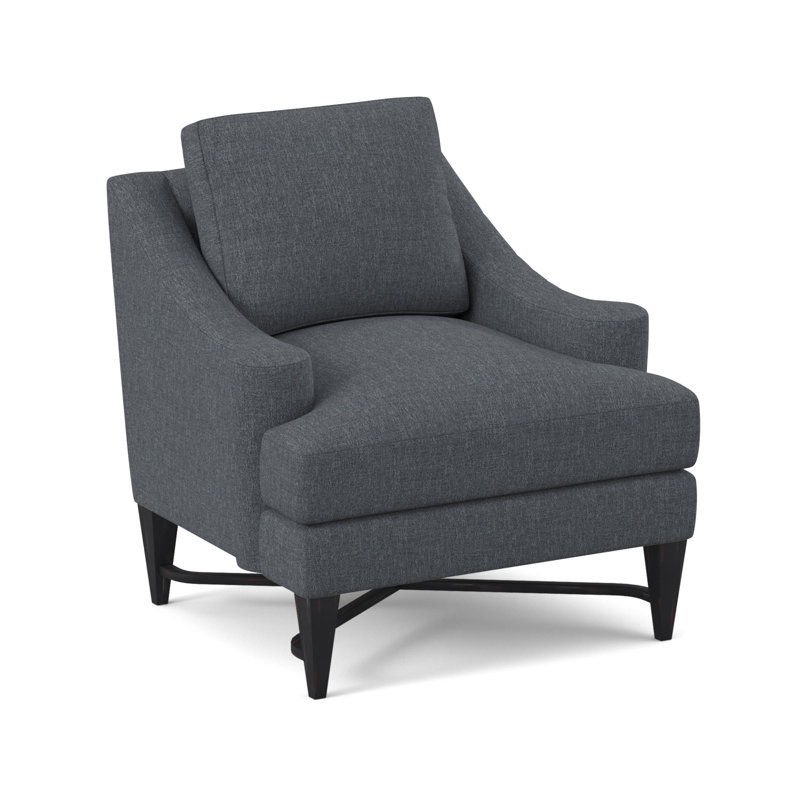 Foxtrot Upholstered Armchair, Vintage Ebony, Elise Harbor