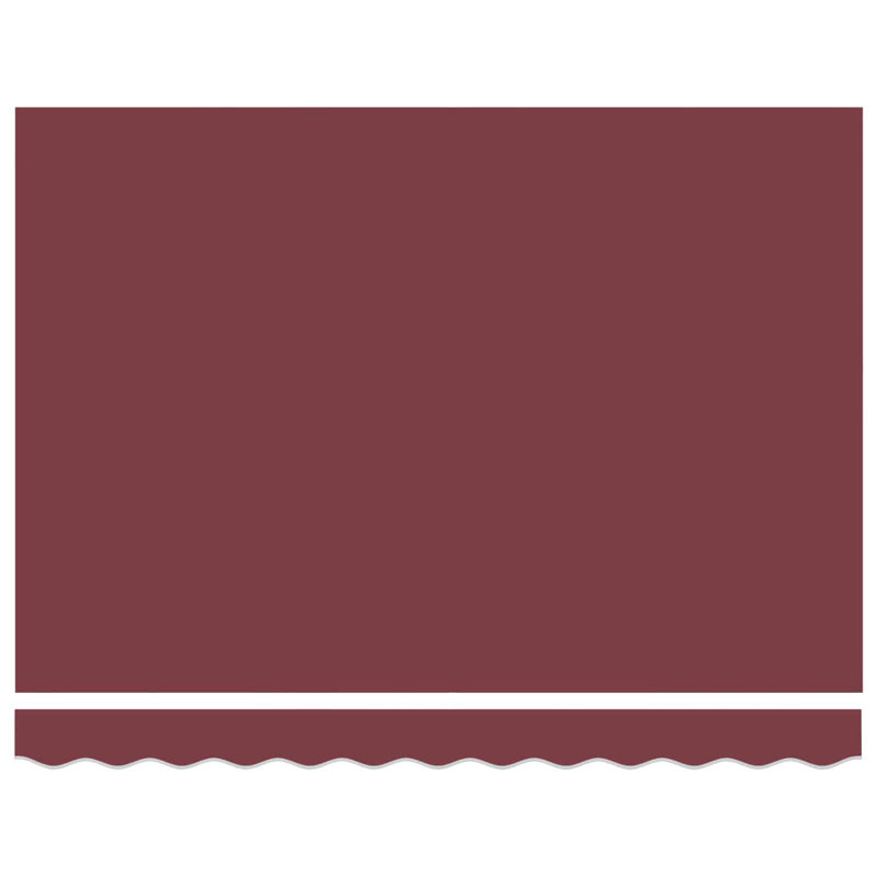 VidaXL Polyester Cover Retractable Patio Awning, Burgundy Red/Black, 350cm W x 200cm D