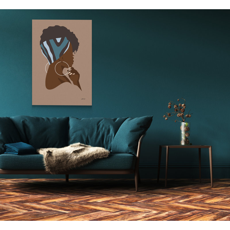 «Sparkles - African American Woman» par Ify Ojo, impression sur toile tendue, H 20 po x l 30 po x P 3 po