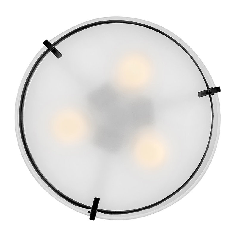 Hinkley Halle Semi Flush Mount, Black