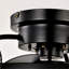 25.8-Inch Industrial Ceiling Fan with 5 ABS Blades, Remote Control, Flush Mount, Matte Black