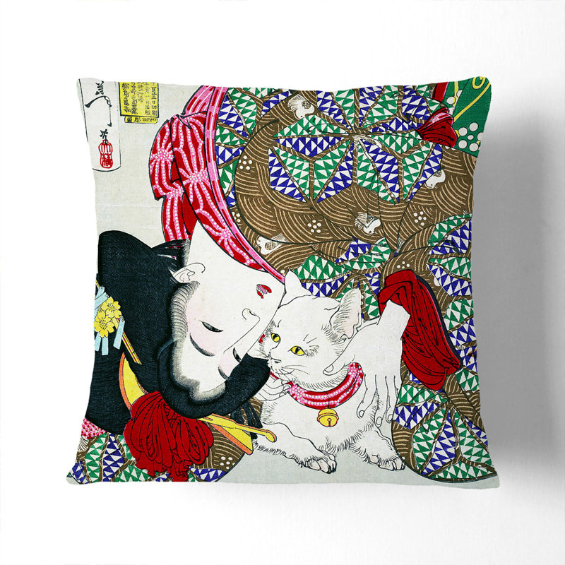 Square Throw Cushion, 40cm H x 40cm W x 15cm D, Stone