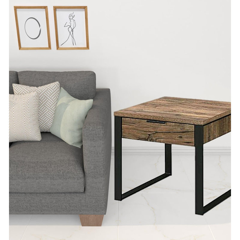 Enaysia End Table with Storage