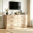 Kanagy 6 Drawer Double Dresser, Wood Storage Cabinet with Easy Pull Out Handles for Living Room,Chest of Drawers for Bedroom-194490746
