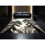 Tapis arc-en-ciel doux moelleux de style art déco brun et gris-1120902688
